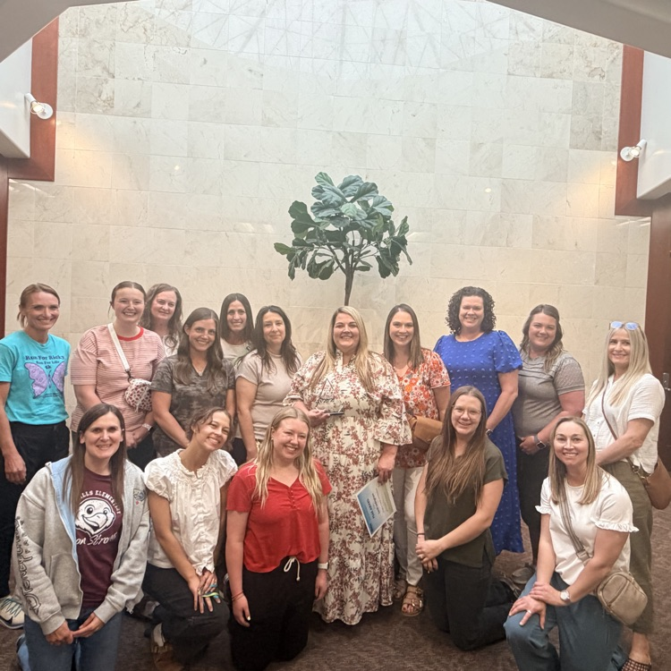 Sarah with teachers from Foothills