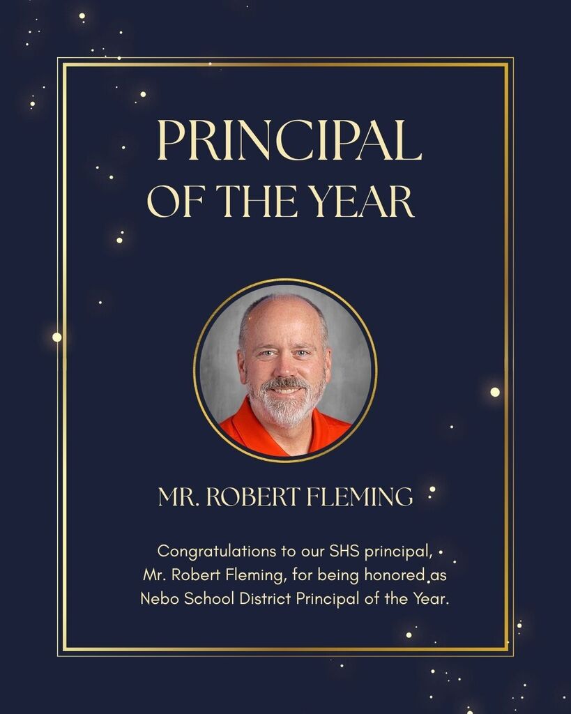 Mr. Fleming is Nebo Principal of the Year
