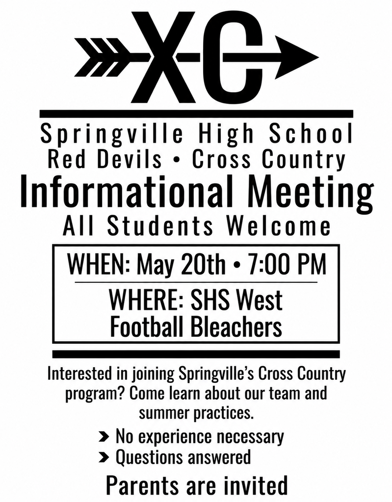 XC Info Meeting for SHS