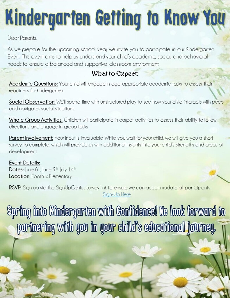 Kindergarten Screener