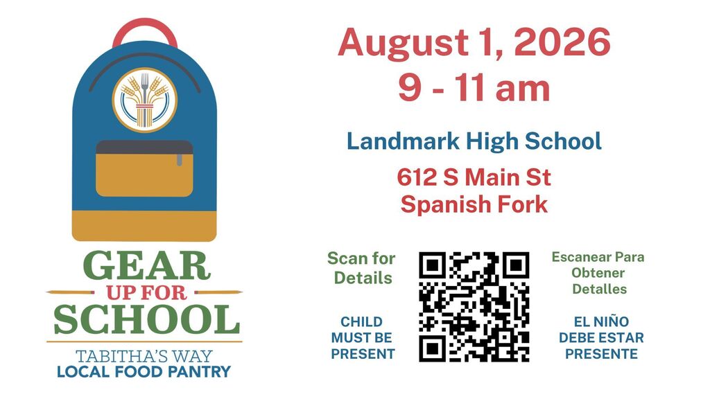 Gear up for school 2026 Tabitha'a Way on August 1st from 9-11 am