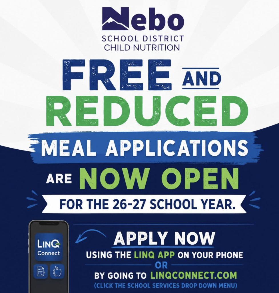 Free and Reduced Meal Applications Now Open