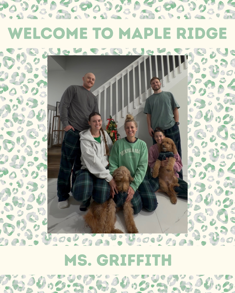 Ms. Griffith (our new school counselor) with her family.