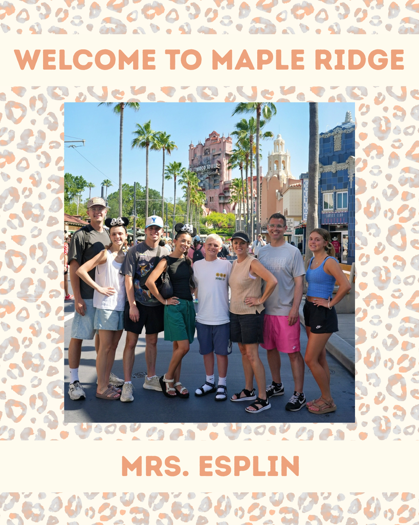 Mrs. Esplin with her family.