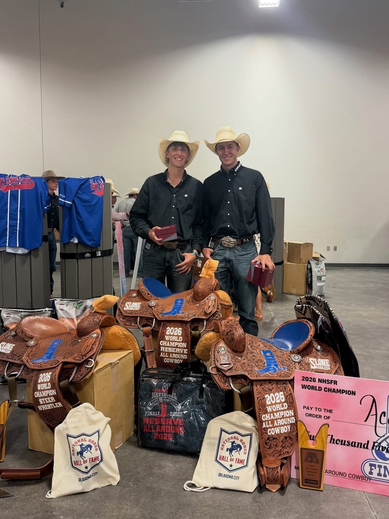 Burk and Ace Austin with all their prizes.