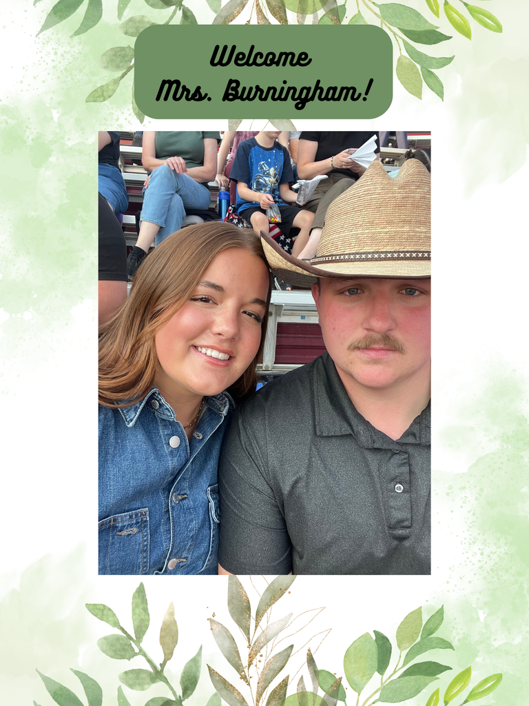 Mrs. Burningham and her husband at the rodeo.