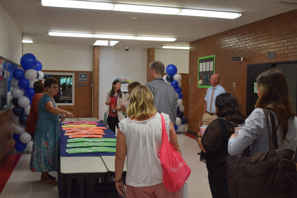 New Teacher Welcome Table