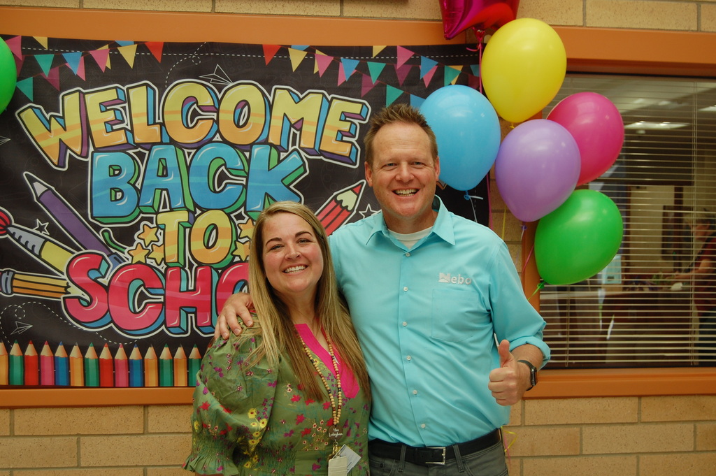 Mr. Pitcher and Ms. Ledingham back to school pic