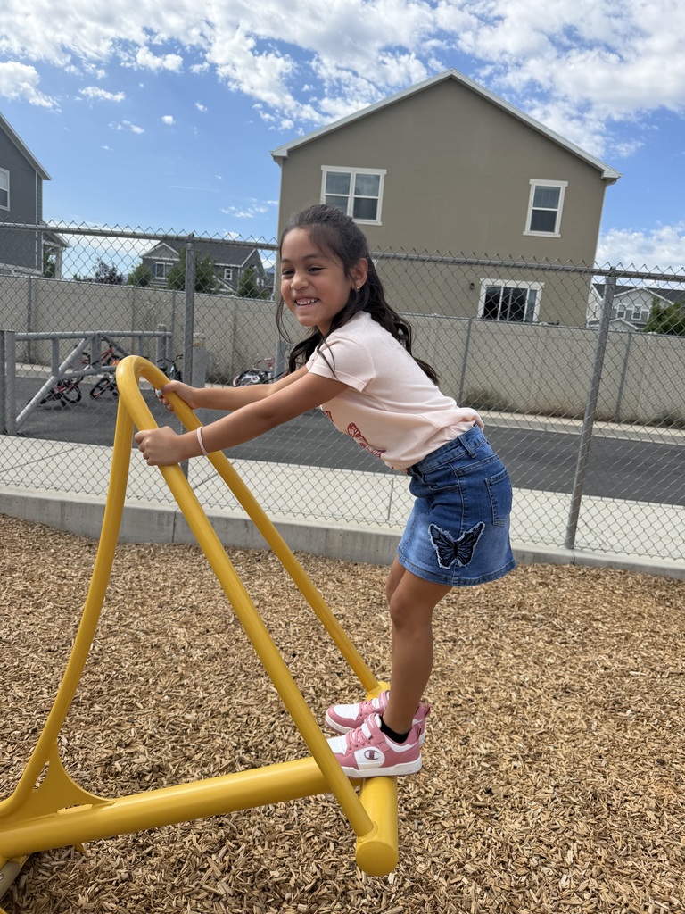Kinder playing on the playground