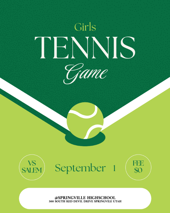 Tennis Match Sept 1