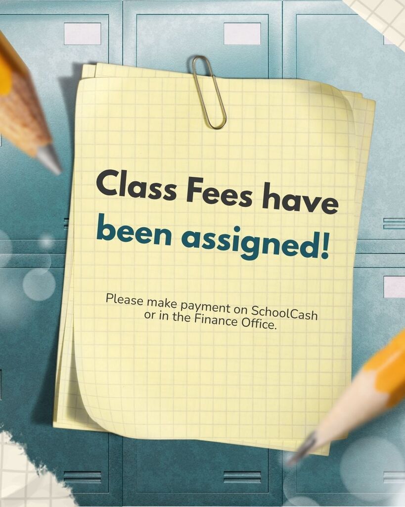 Class fees have been assigned