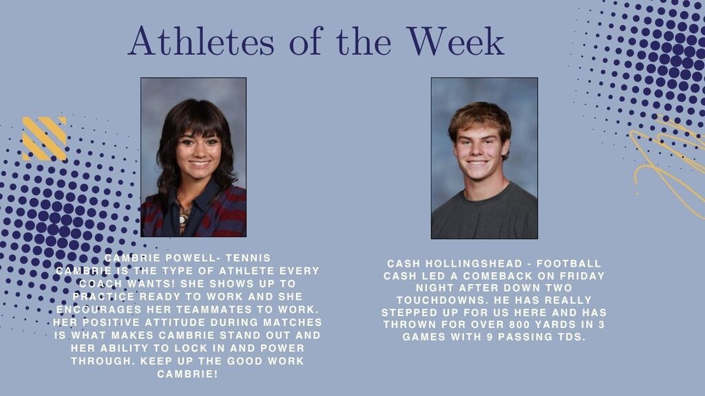 Athlete of the week
