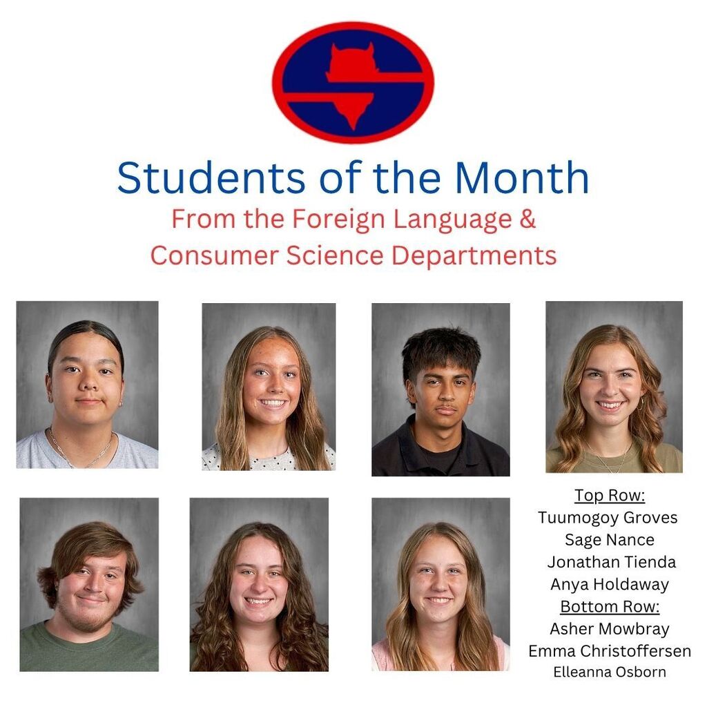 Sept Students of the Month
