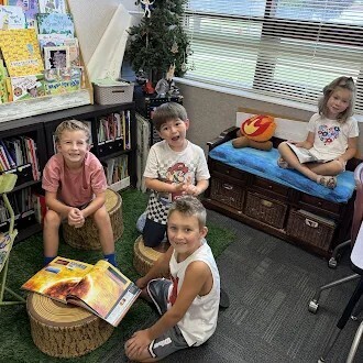 reading books