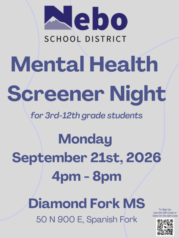 Mental Health Screener Night Flyer