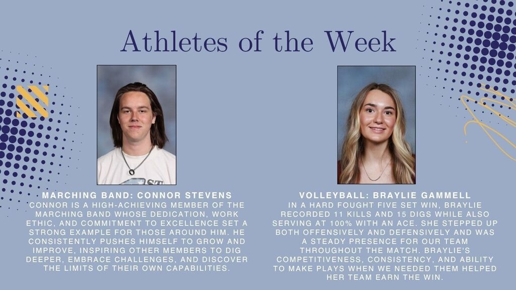 Photo of Athletes of the Week