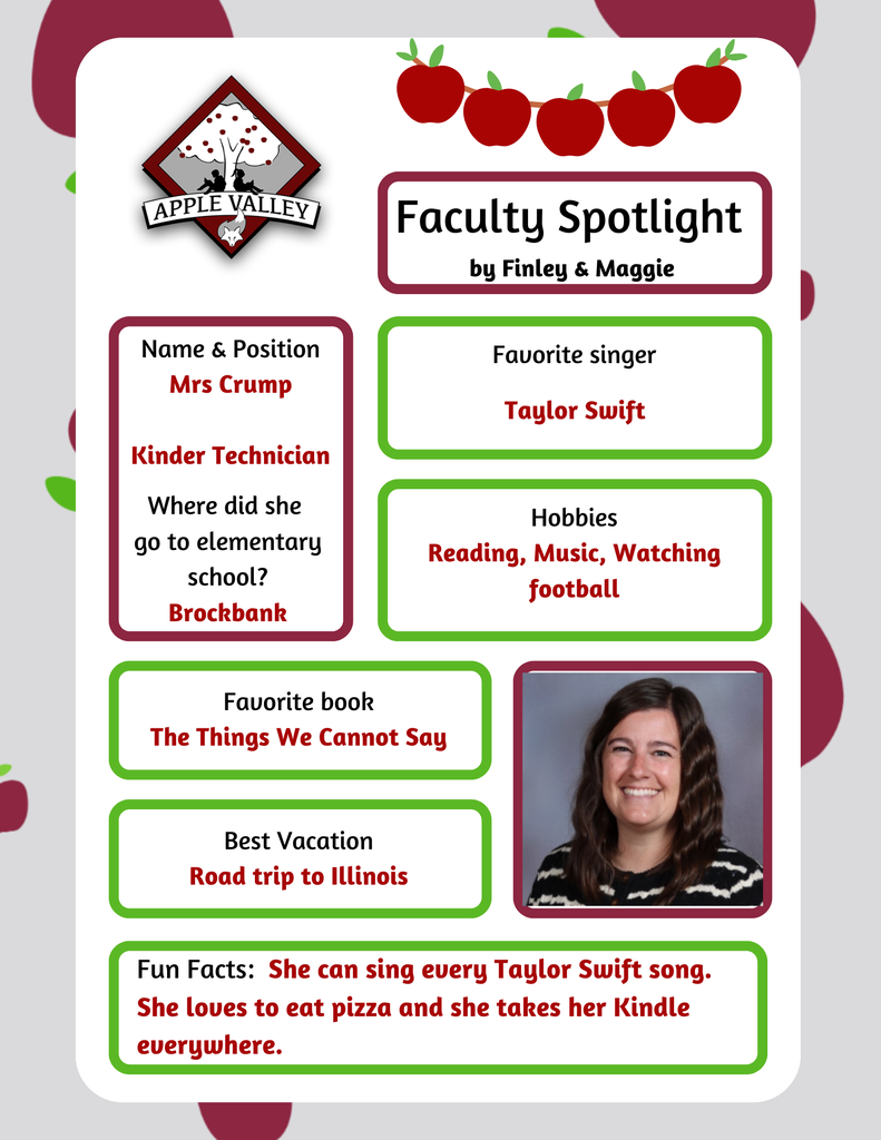 Faculty spotlight on Mrs Crump