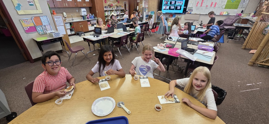 kids eating pancakes