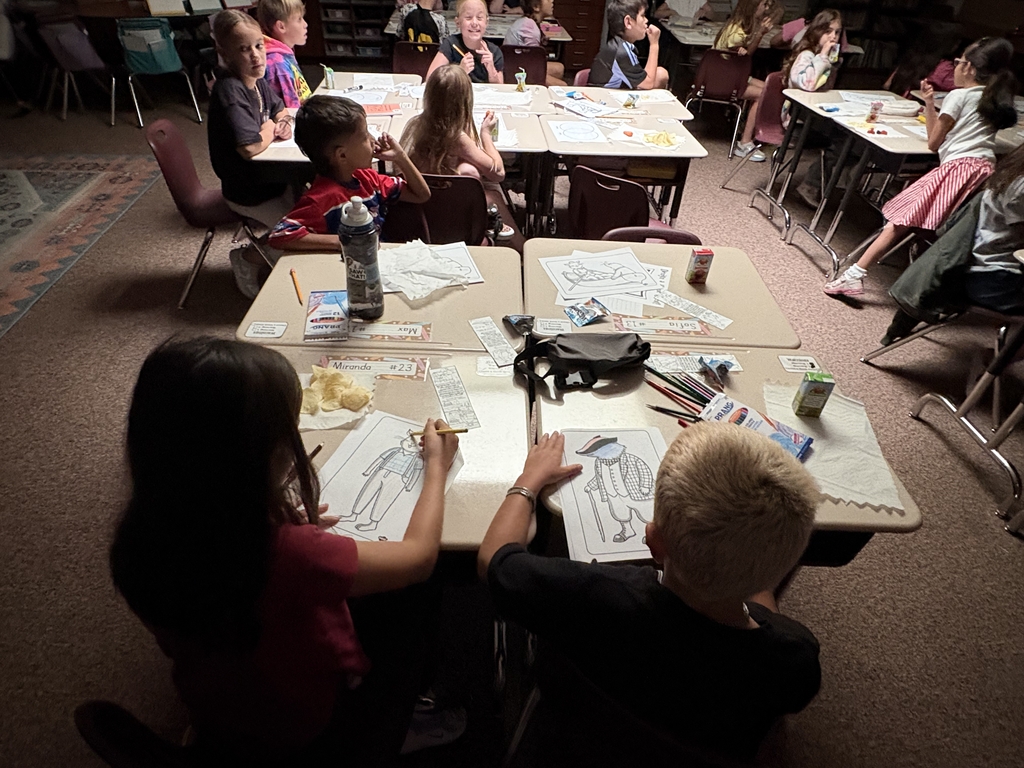 students watching a movie
