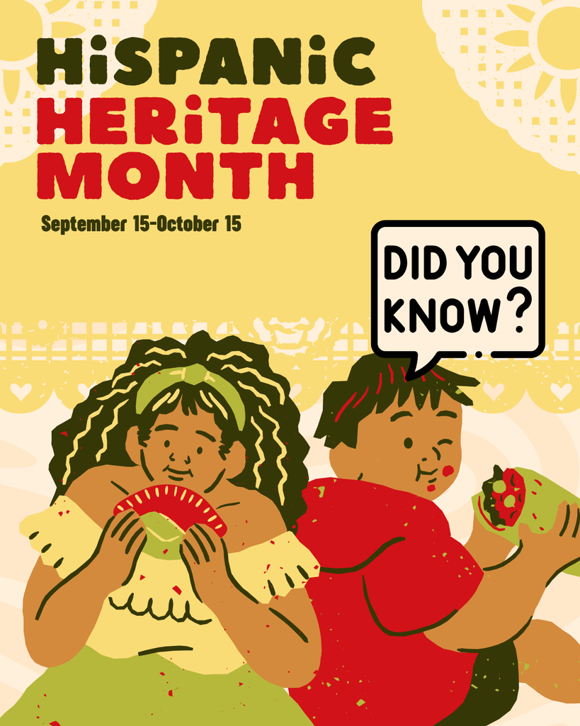 Hispanic Heritage Month: September 15-October 15. Did you know?