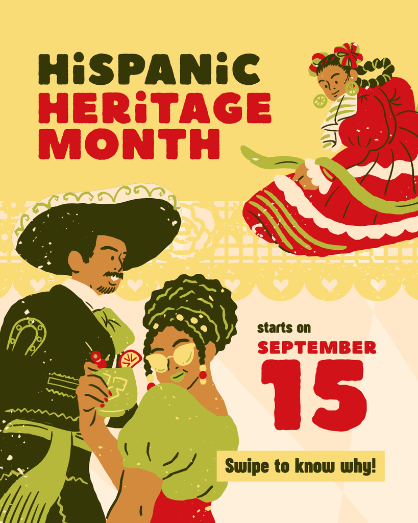 Hispanic Heritage month starts on September 15.