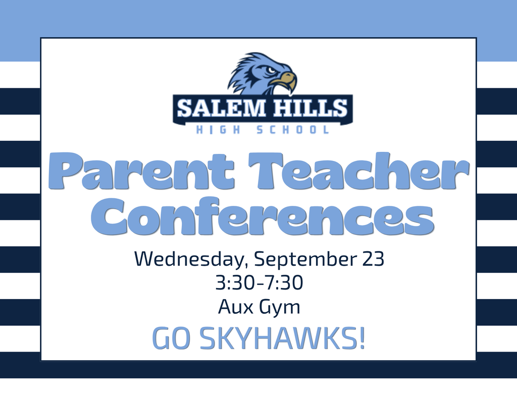 Parent teacher conferences on September 23.