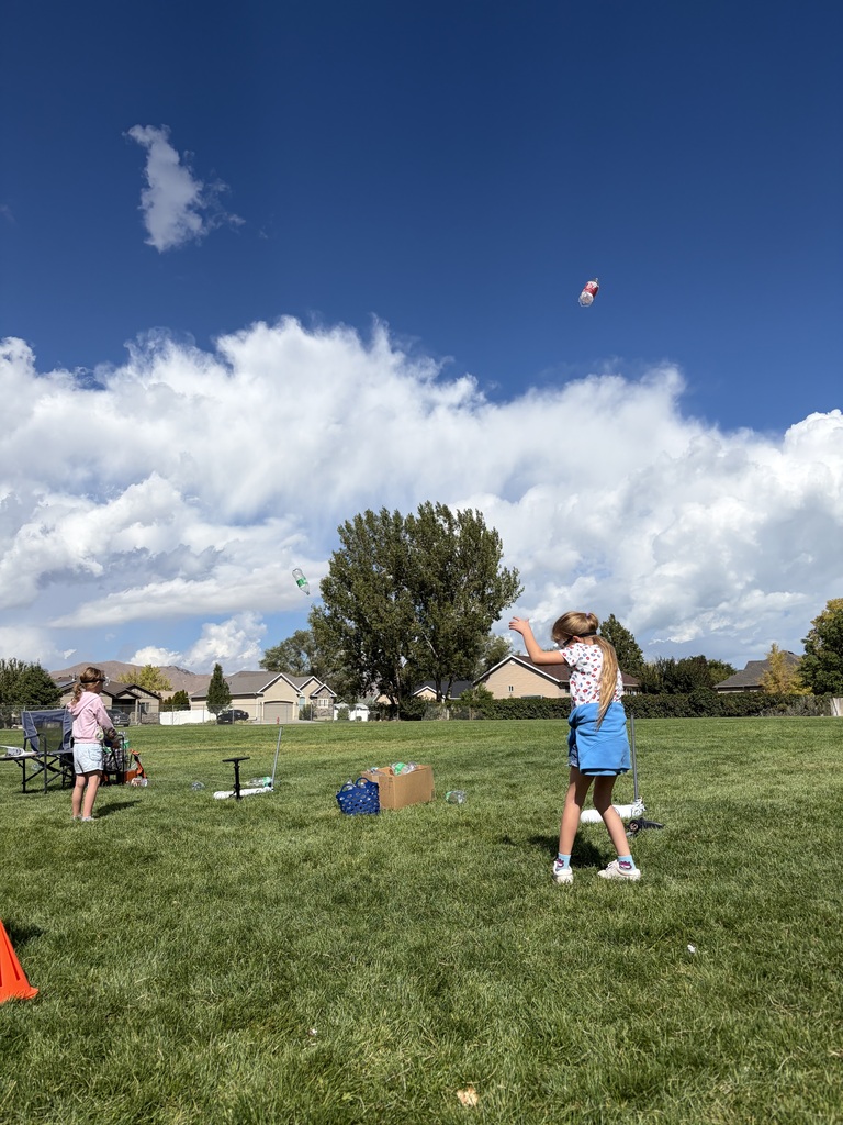 students launching rockets