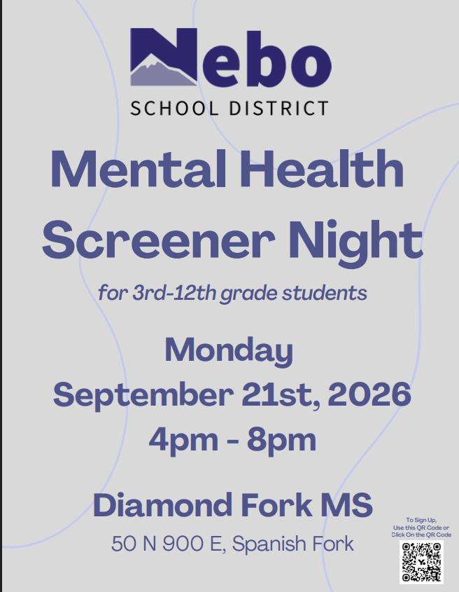 Mental health screener event on 9/21 at DFMS.