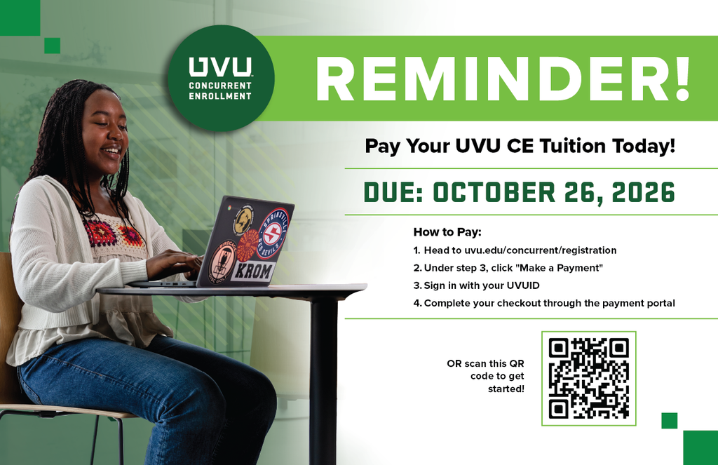 UVU Tuition due 10/26
