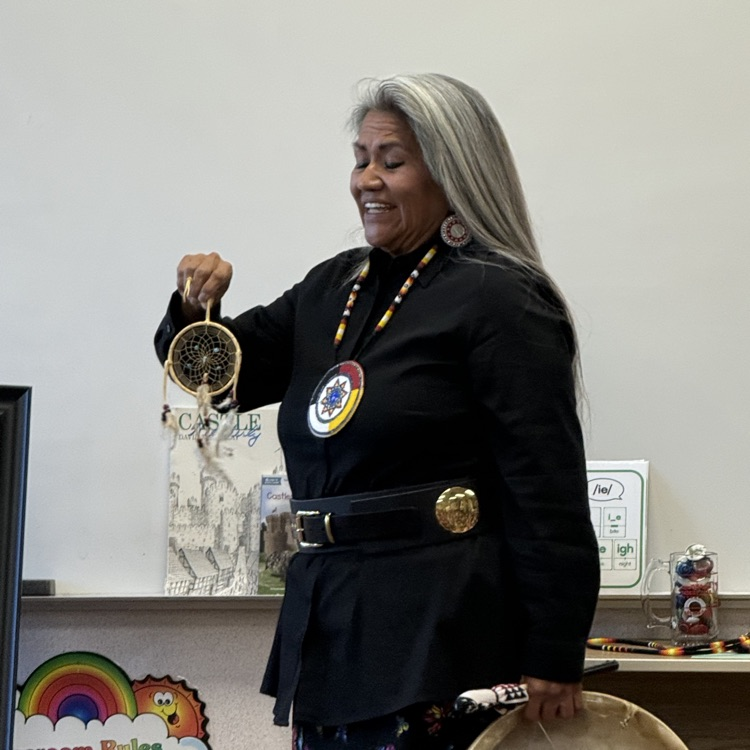  River Smith’s grandmother sharing about her experiences and traditions as a member of the Paiute Tribe