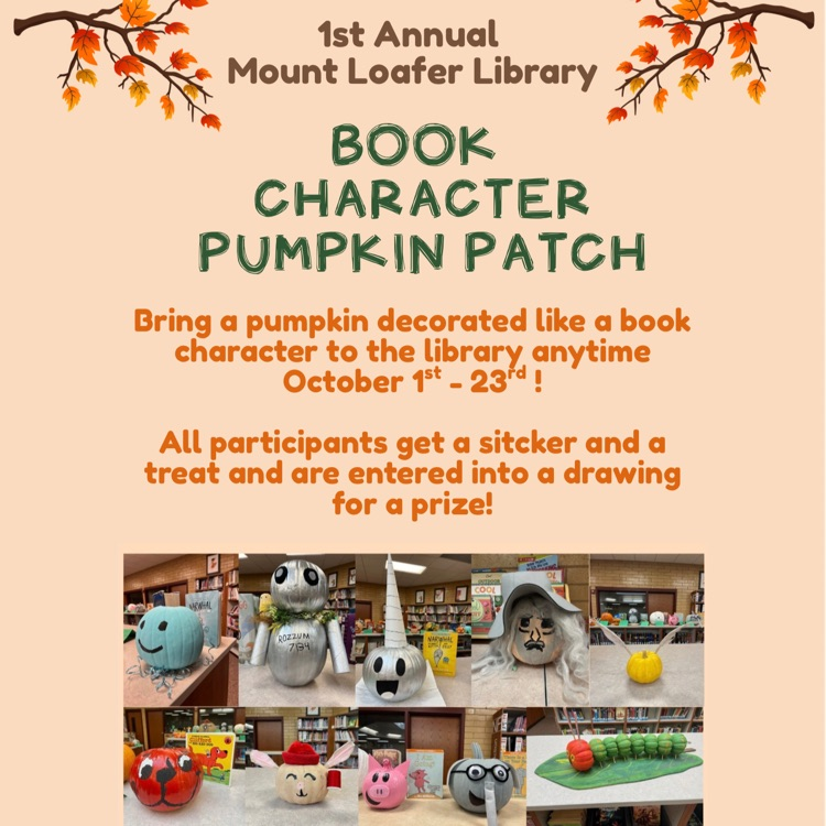 Mt. Loafer Elementary to host first annual Book Pumpkin Patch