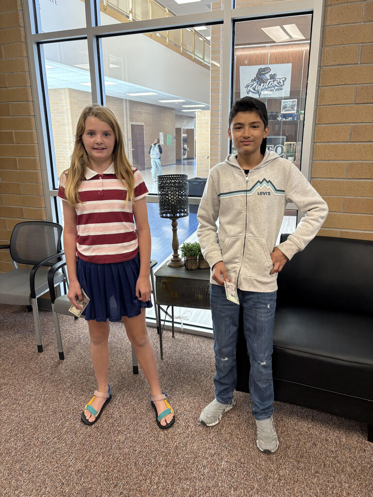 Perfect attendance winners