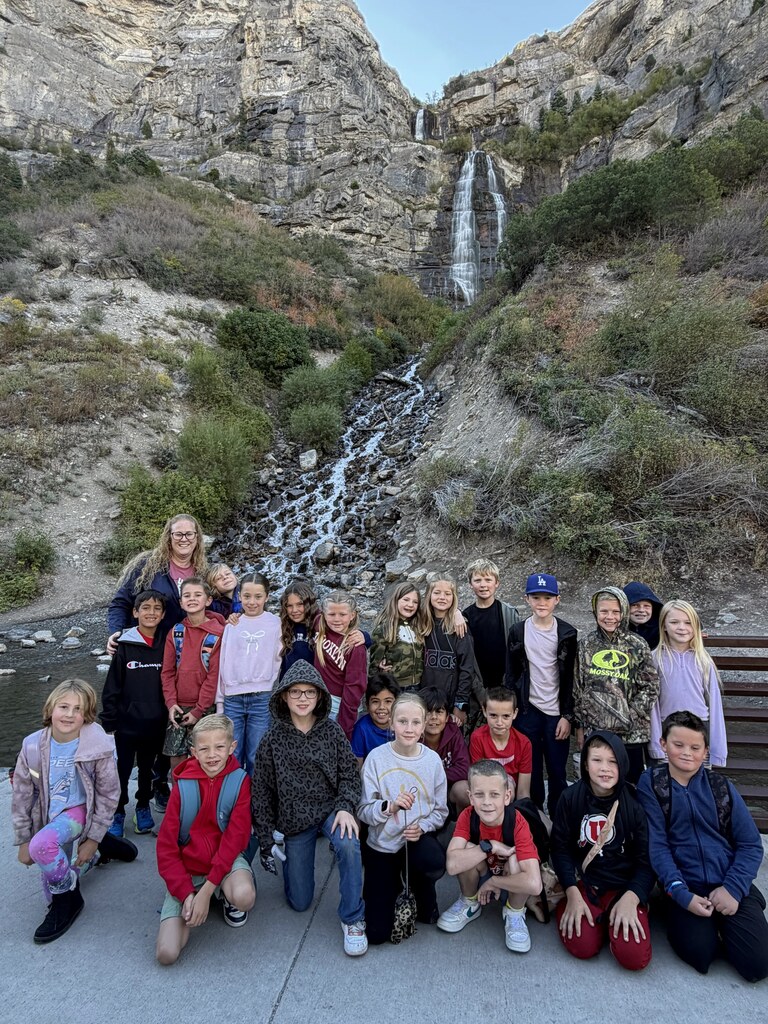 Mrs. Foht's class at Bridal Vail Falls