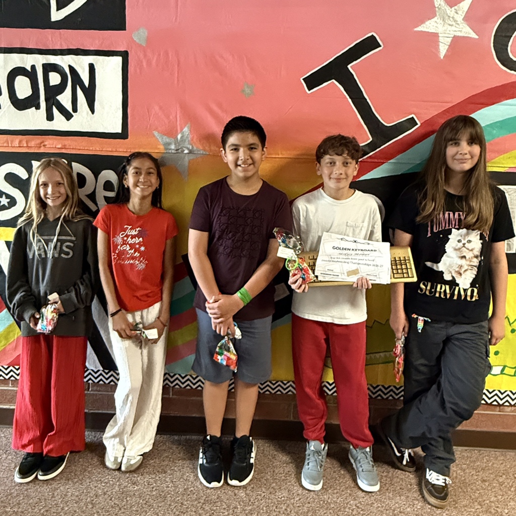 Golden Keyboard Award for 5th Grade