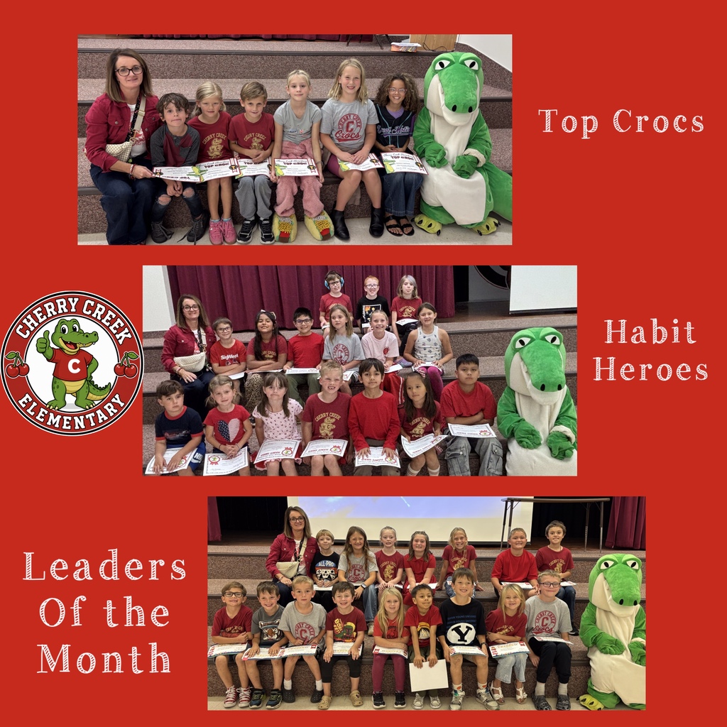 Top Crocs, Habit Heroes and Leaders of the Month