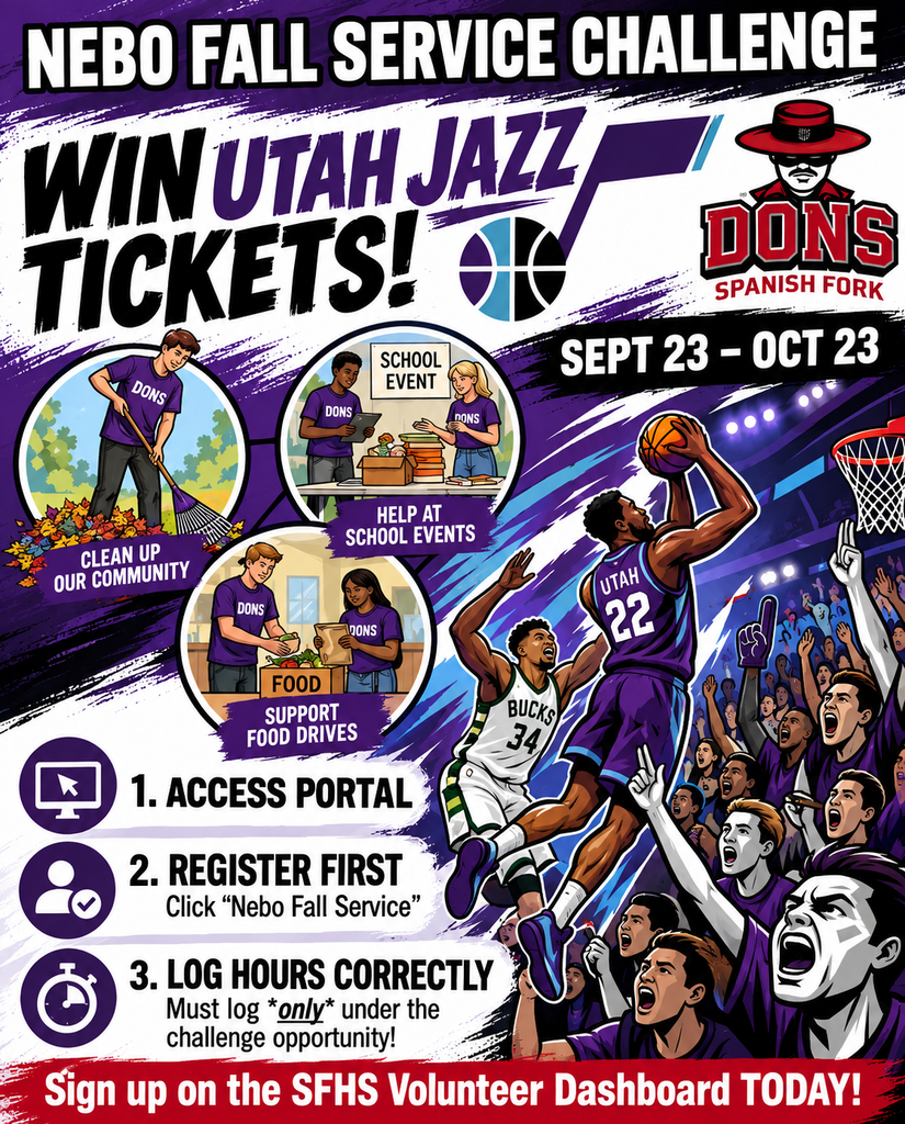 Spanish Fork High School Hosts Service Challenge for Utah Jazz Tickets