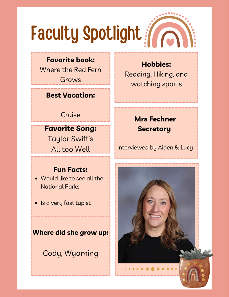 Faculty spotlight on Mrs Fechner