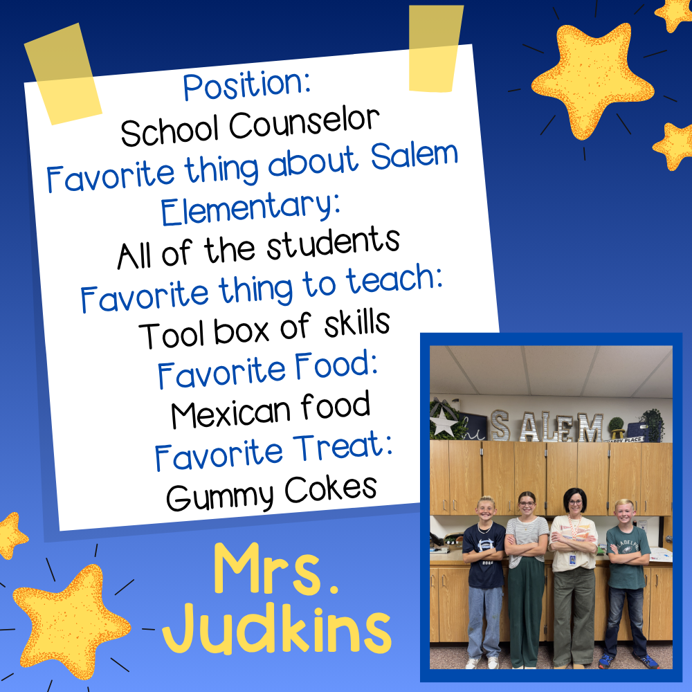Teacher spotlight Mrs. Judkins