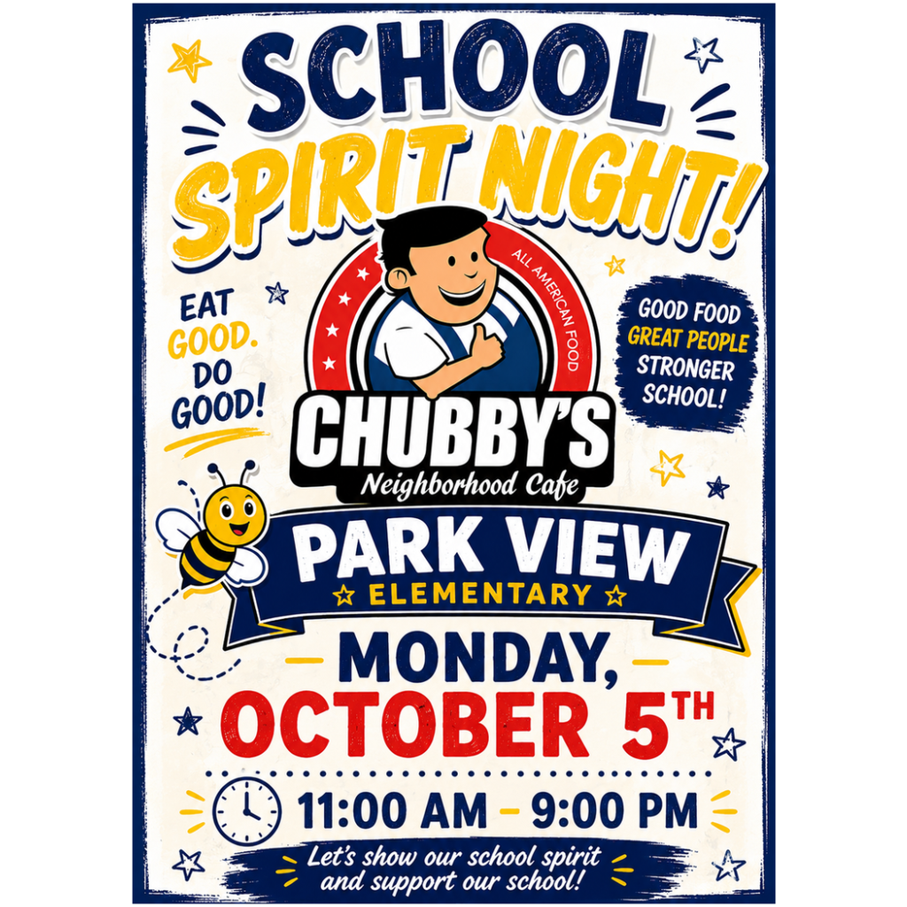 School Spirit Night at Chubby’s Neighborhood Cafe!