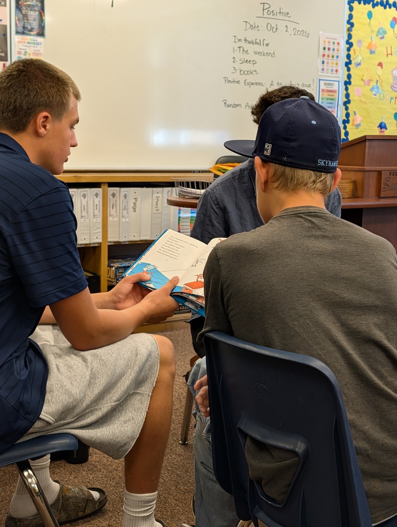 Photo of students reading