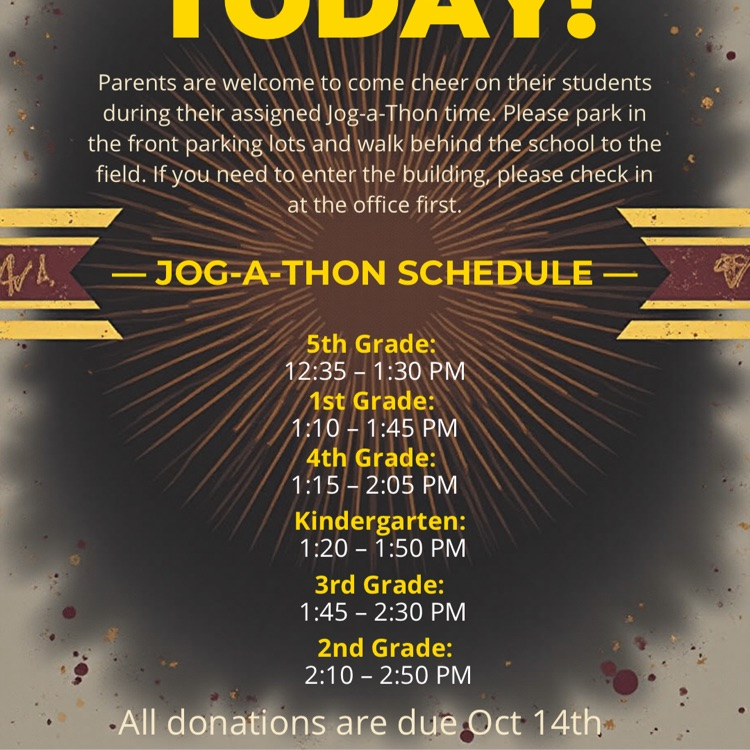 Spanish Oaks Elementary held Jog-a-Thon on October 8