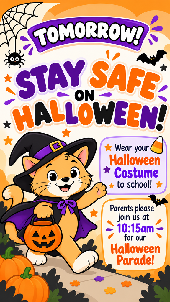 Friday! Stay safe on Halloween
