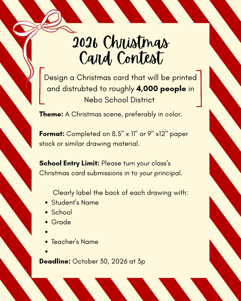 information about the christmas card contest 