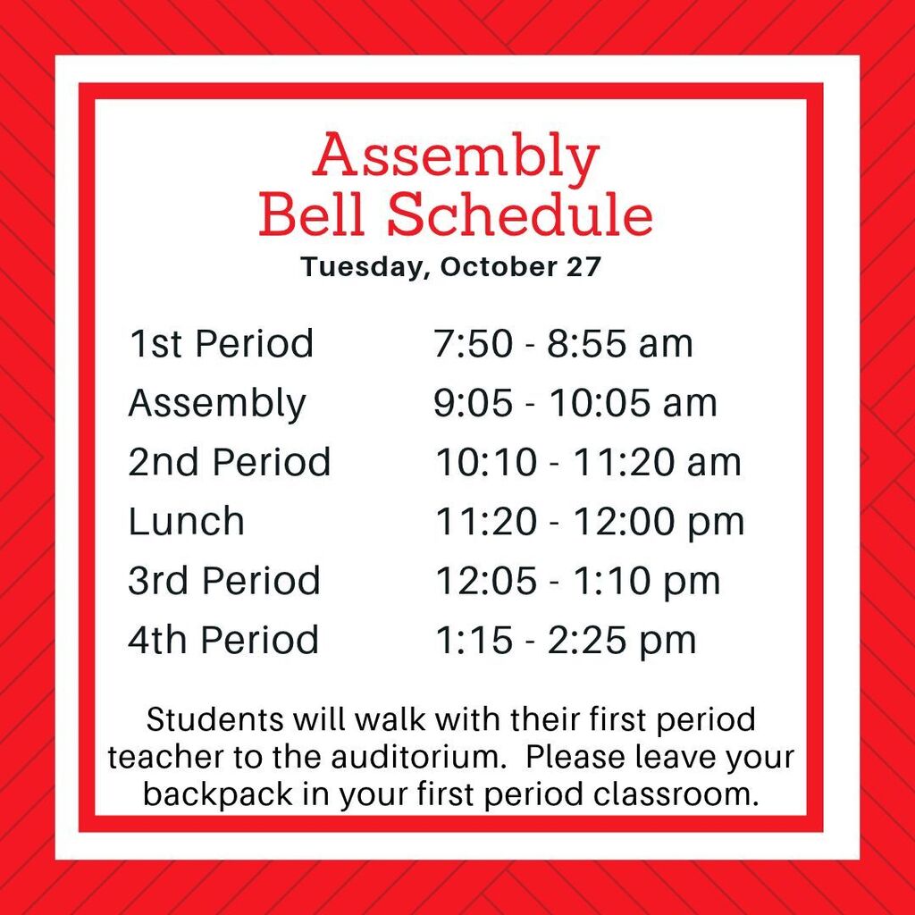 Assembly Bell Schedule
