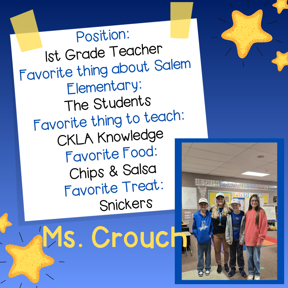 Teacher Spotlight Ms. Crouch