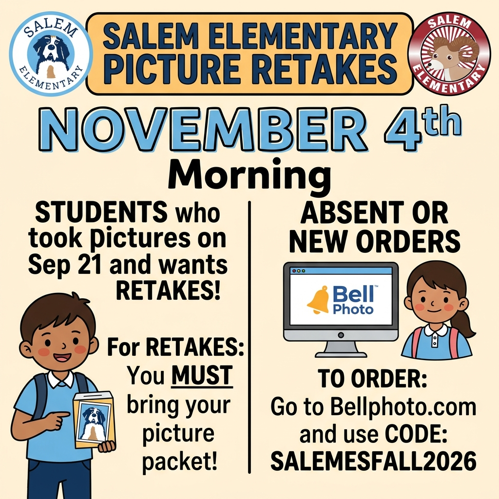 Picture retakes Nov.4th