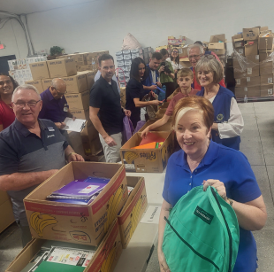 Rotary filling backpacks
