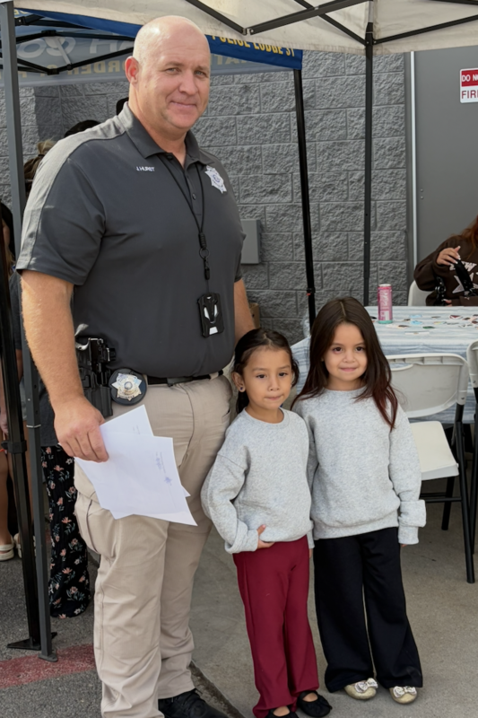 Cop with kids
