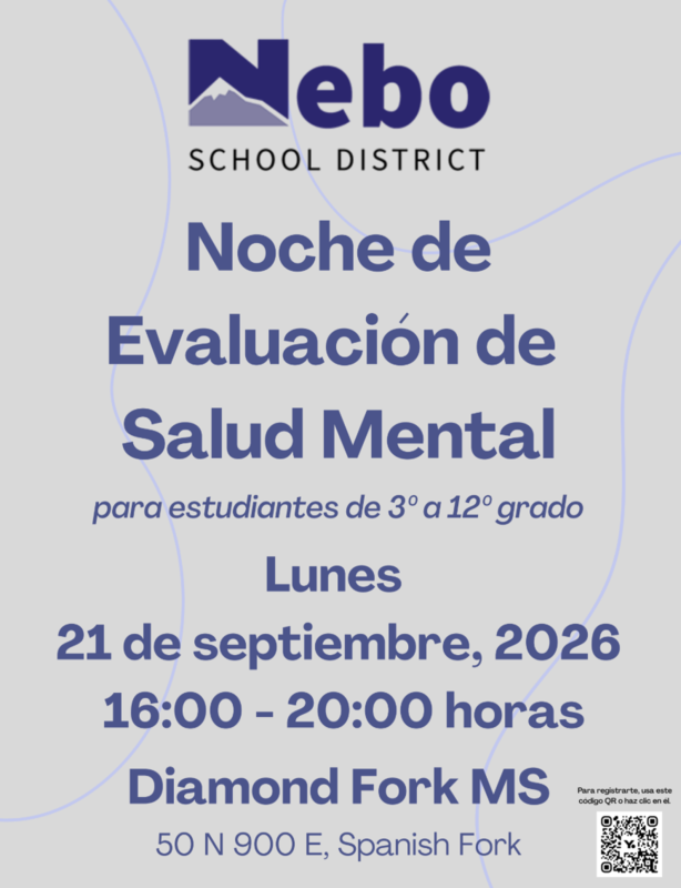 Spanish Mental Health Screener Night Flyer