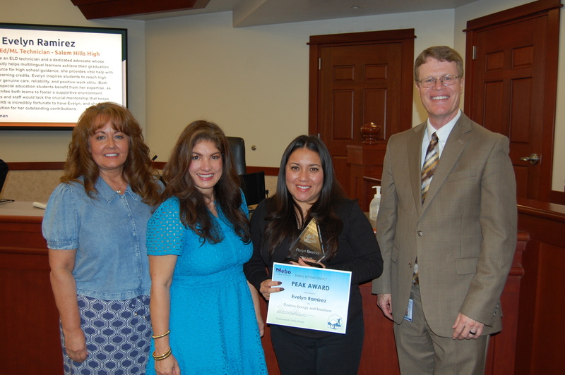 Evelyn Ramirez PEAK Award Winner